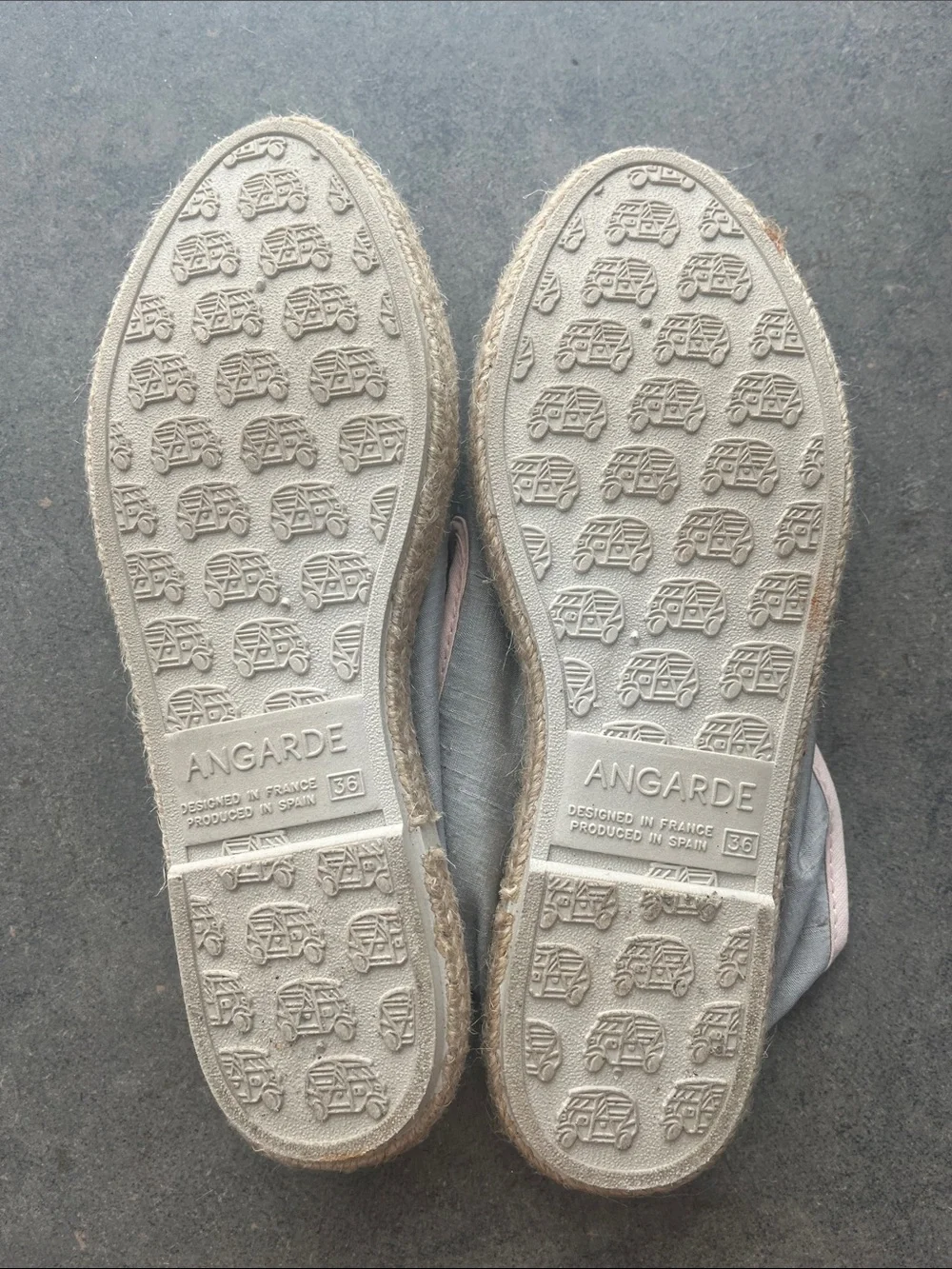 Slip-On Espadrilles with Silver Glitter Cap Toe -and Back Detail -  Light Blue
